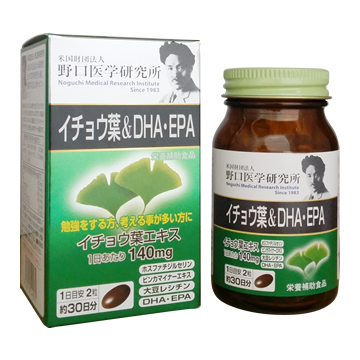 Ginkgo Leaf and DHA-EPA　60 tablets (Good for 30 days)｜イチョウ葉＆DHA・EPA　60粒　30日分