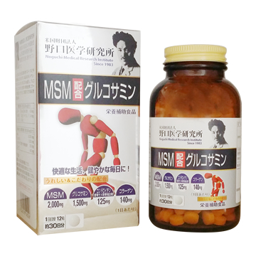 GLUCOSAMINE WITH MSM　360 tablets (Good for 30 days) 　｜MSM配合グルコサミン　360粒　30日分