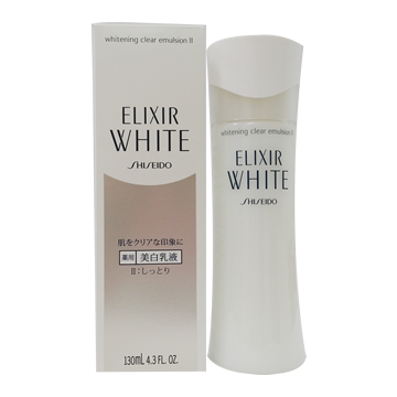 Elixir Whitening Clear Emulsion II　130ml｜エリクシール　ホワイト　クリアェマルジョンⅡ 薬用美白乳液　しっとり　130ml